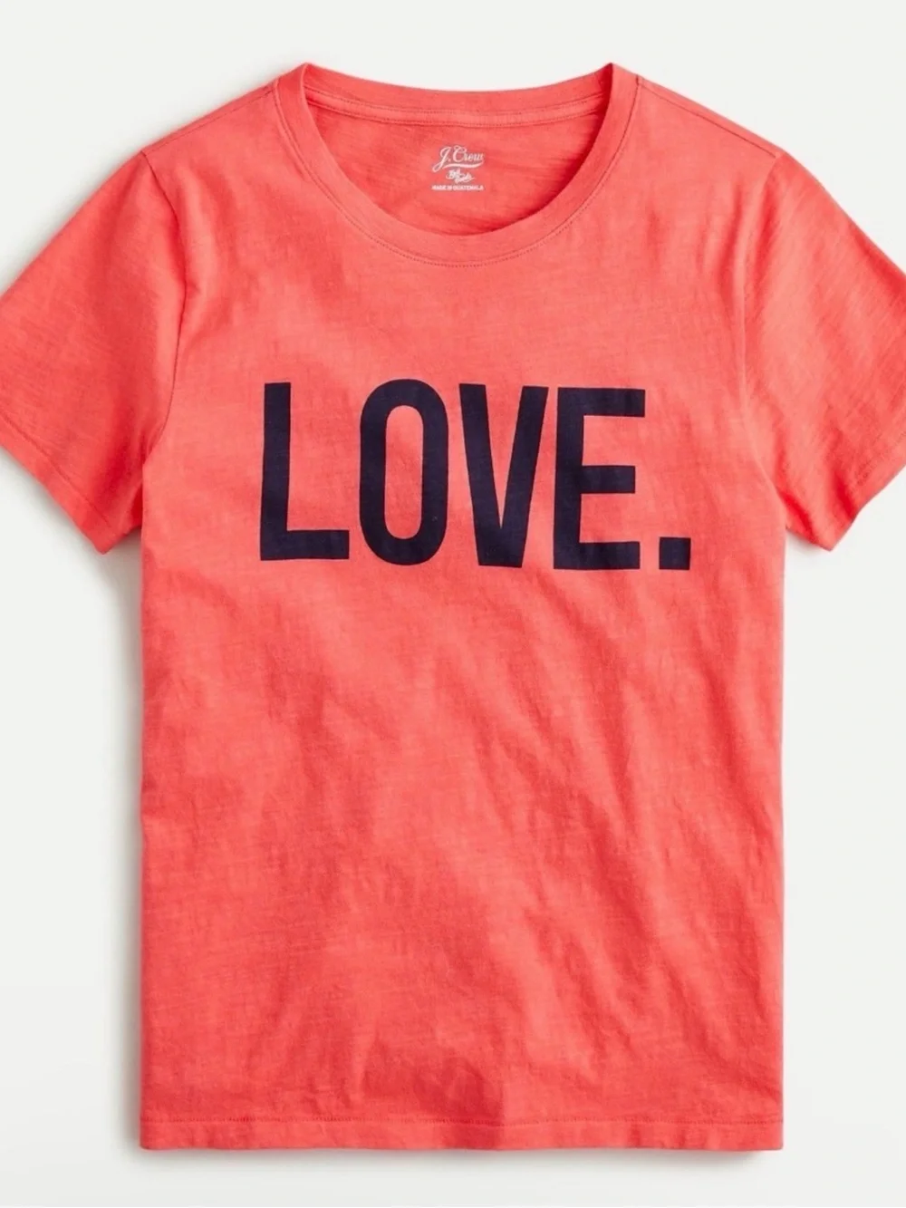 J. Crew Women’s Red Tee with Navy LOVE Graphic